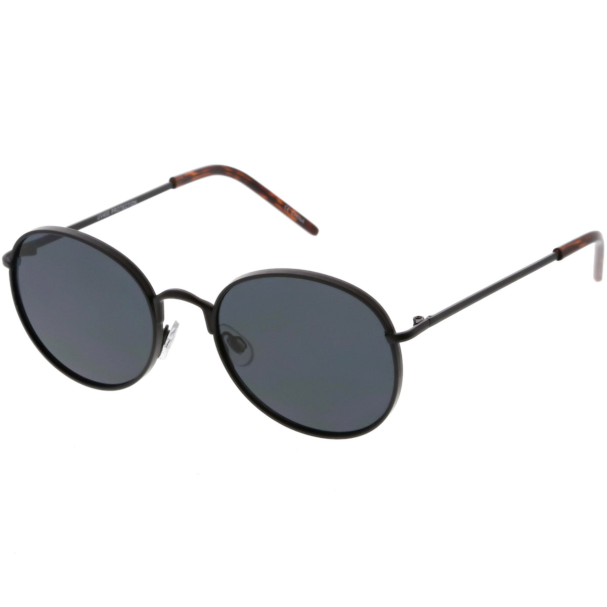 Indie Round Retro Modern Flat Lens Dapper Sunglasses C519