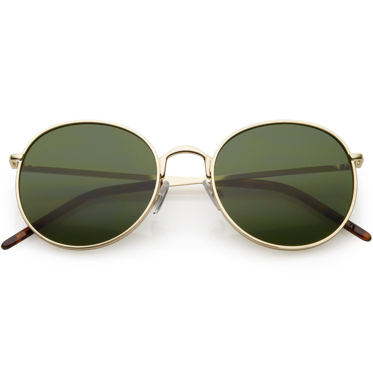 Indie Round Retro Modern Flat Lens Dapper Sunglasses C519