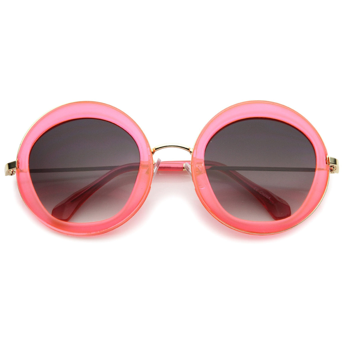 Women's Retro Penta Cut Gradient Lens Sunglasses A135