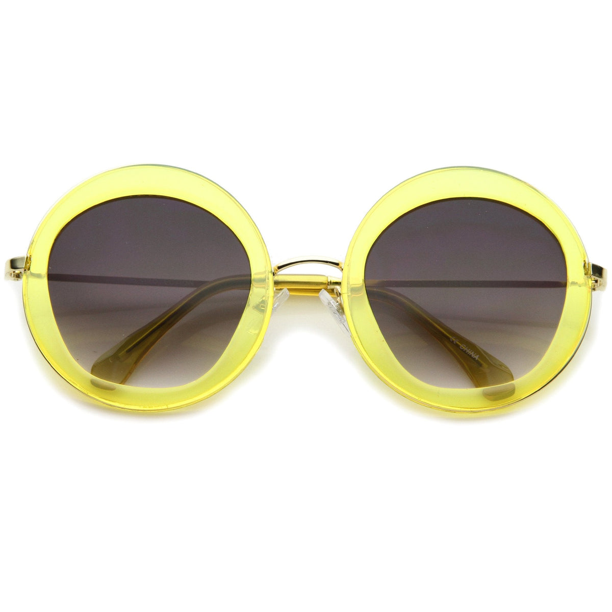 Women's Retro Penta Cut Gradient Lens Sunglasses A135