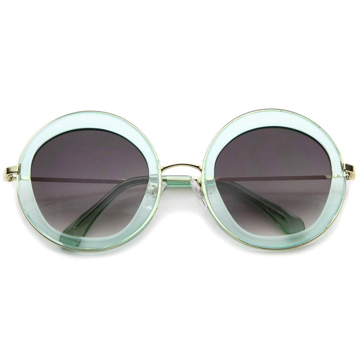 Women's Retro Penta Cut Gradient Lens Sunglasses A135