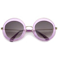 Women's Retro Penta Cut Gradient Lens Sunglasses A135