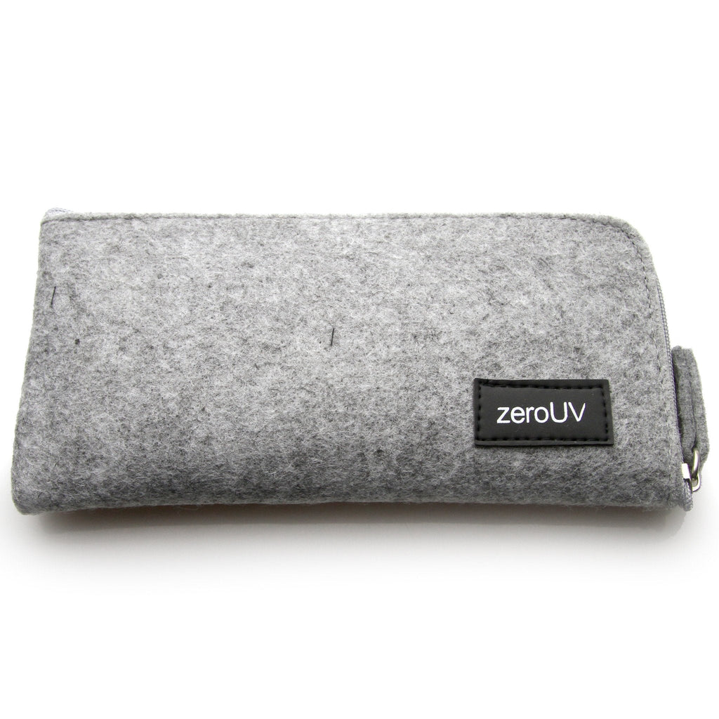 Soft Felt zeroUV Slim Zipper Sunglasses Case A550