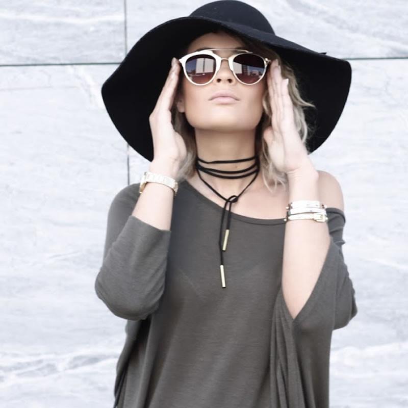 Modern Metallic Double Bridge Pantos Aviator Sunglasses A219