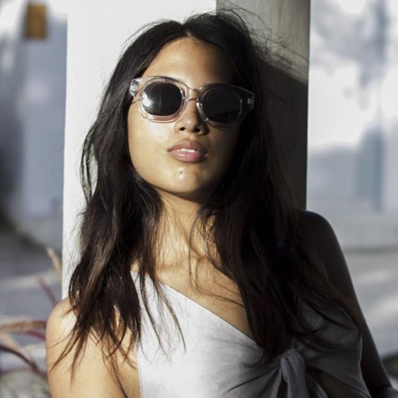 Oversize Indie Bold Frame Mirrored Lens Sunglasses 9983
