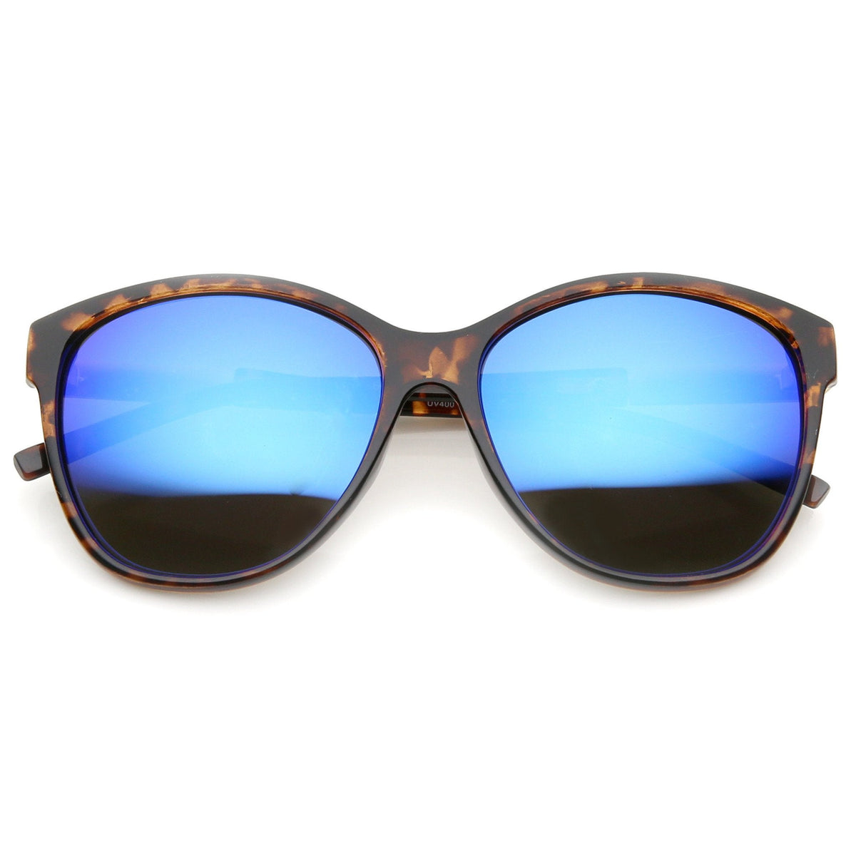 Women's Color Mirrored Lens Cat Eye Sunglasses A157
