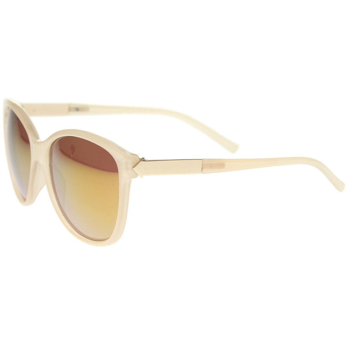 Women's Color Mirrored Lens Cat Eye Sunglasses A157