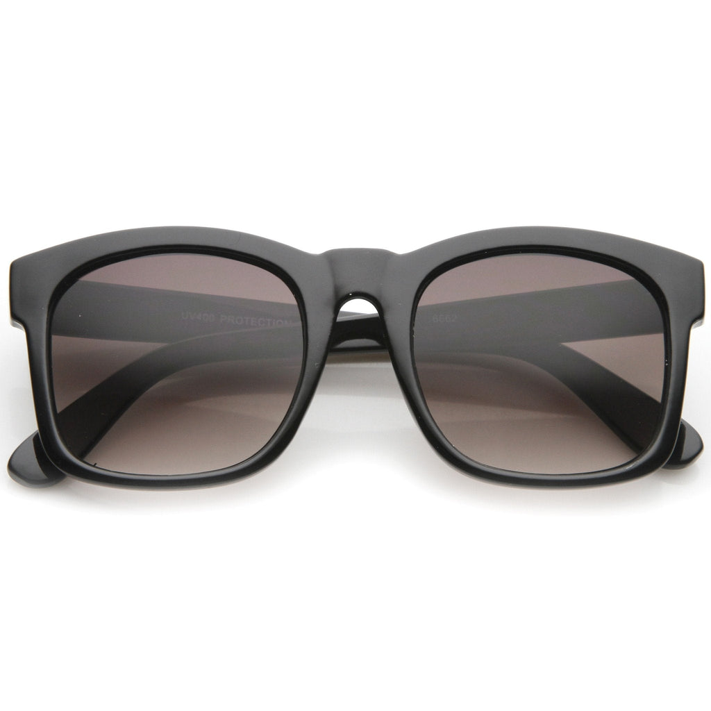 Retro Bold Horned Rim Shallow Frame Sunglasses A158
