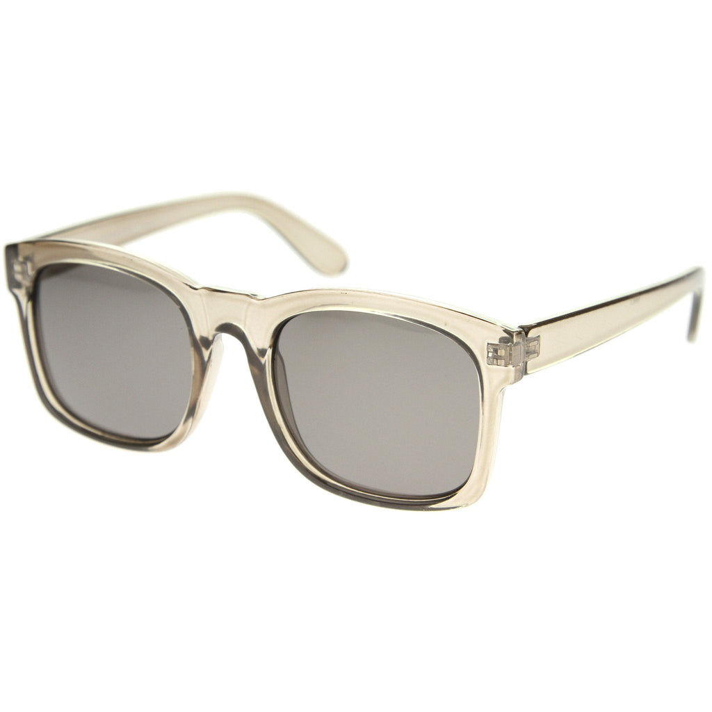 Retro Bold Horned Rim Shallow Frame Sunglasses A158