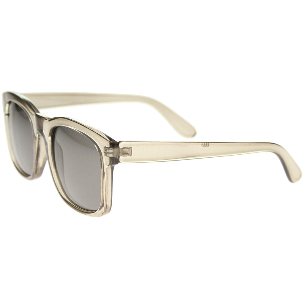 Retro Bold Horned Rim Shallow Frame Sunglasses A158