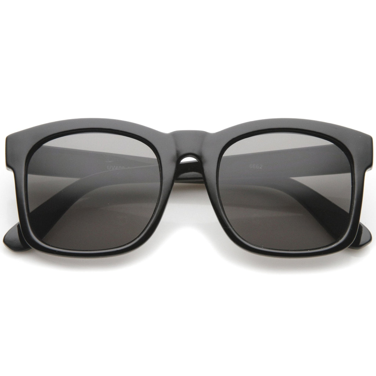 Retro Bold Horned Rim Shallow Frame Sunglasses A158