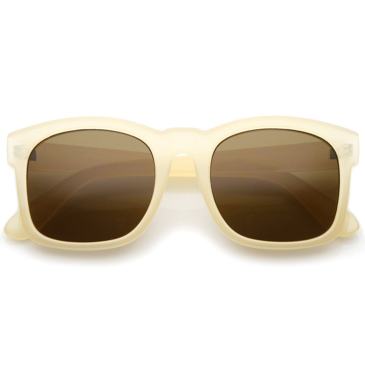 Retro Bold Horned Rim Shallow Frame Sunglasses A158