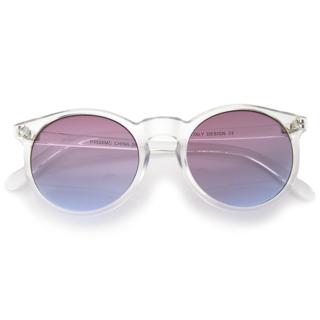 Retro Modern Crystal Frame Burned Lens Sunglasses A297