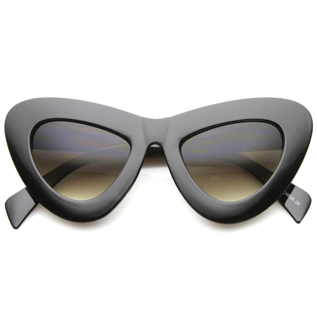 Women's Retro Bold Chunky Cat Eye Sunglasses A098