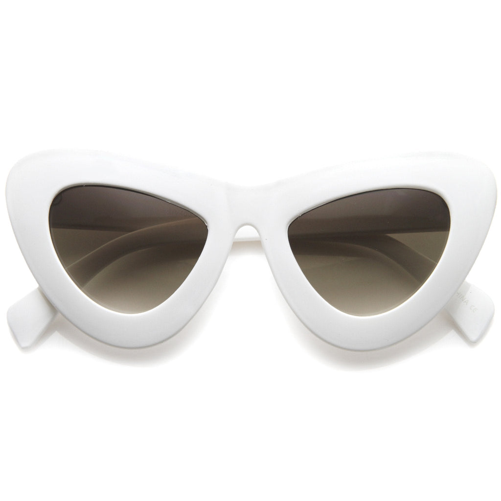 Women's Retro Bold Chunky Cat Eye Sunglasses A098
