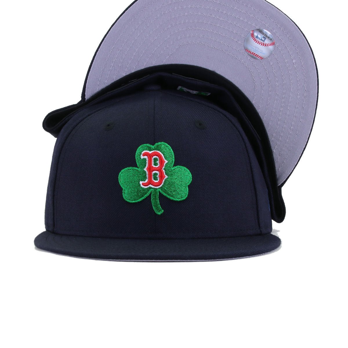 Boston Red Sox Navy Lucky Shamrock v2 New Era 59Fifty Fitted