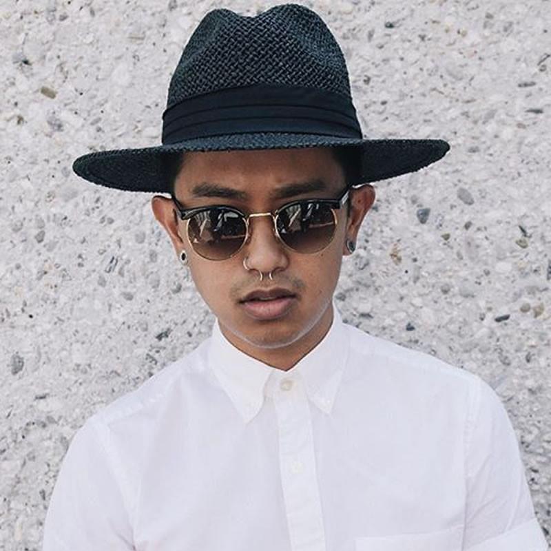 Dapper Vintage Fashion Round Half Frame Sunglasses 9165