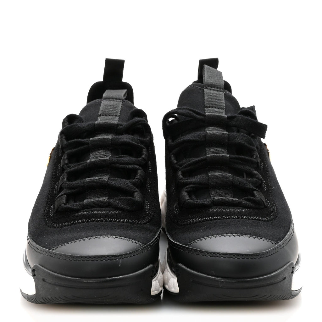 Velvet Calfskin Mixed Fibers CC Sneakers 36.5 Black