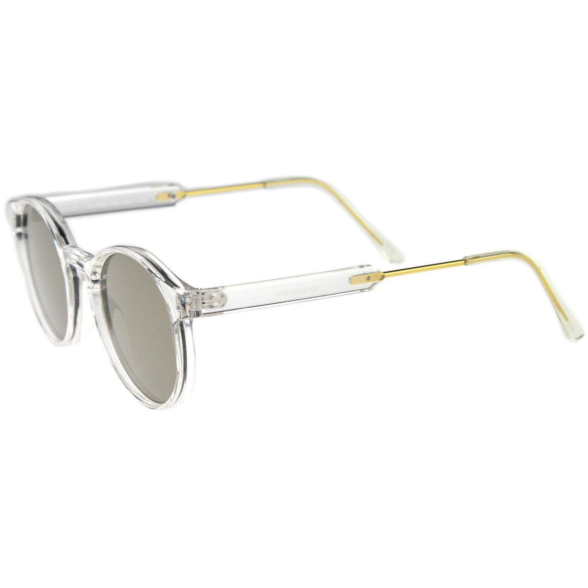 Crystal Clear Round P3 Mirror Lens Sunglasses A464