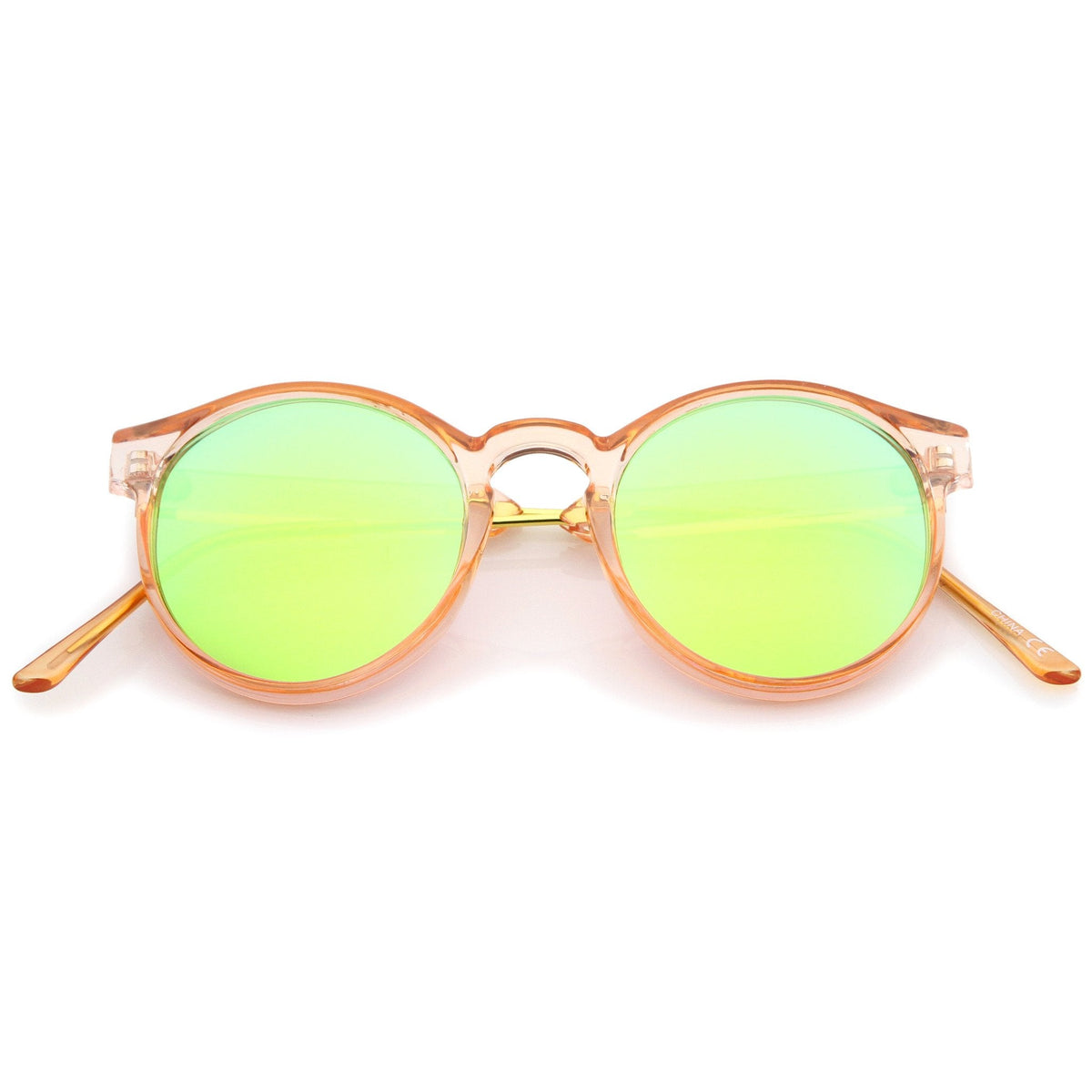 Retro Translucent Round P3 Color Mirror Lens Sunglasses A465