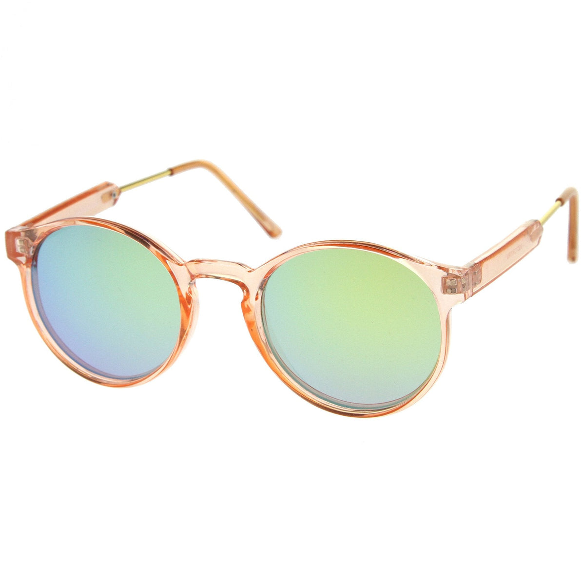 Retro Translucent Round P3 Color Mirror Lens Sunglasses A465