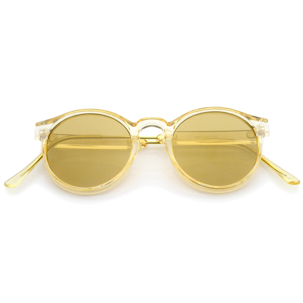 Retro Translucent Round P3 Color Mirror Lens Sunglasses A465