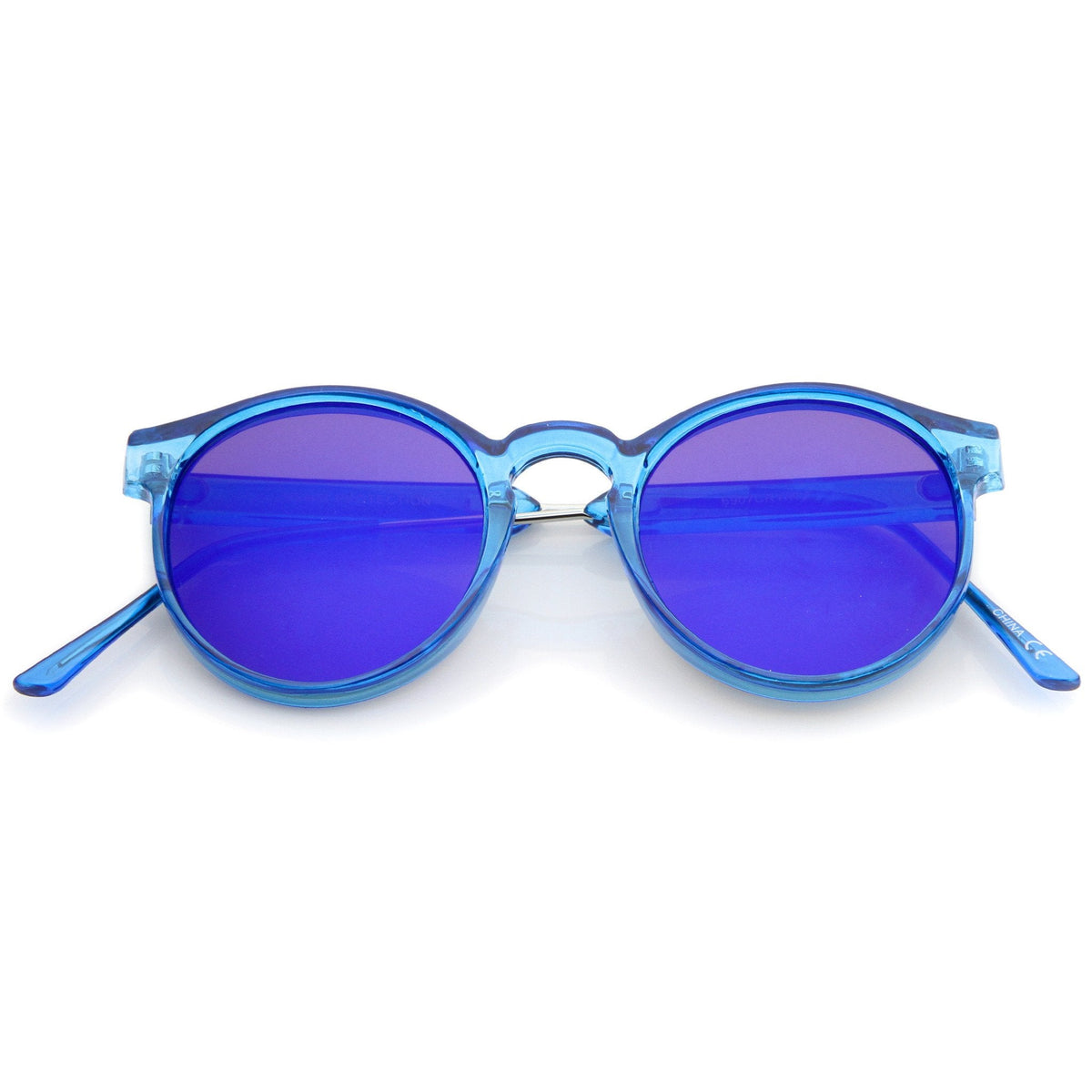Retro Translucent Round P3 Color Mirror Lens Sunglasses A465