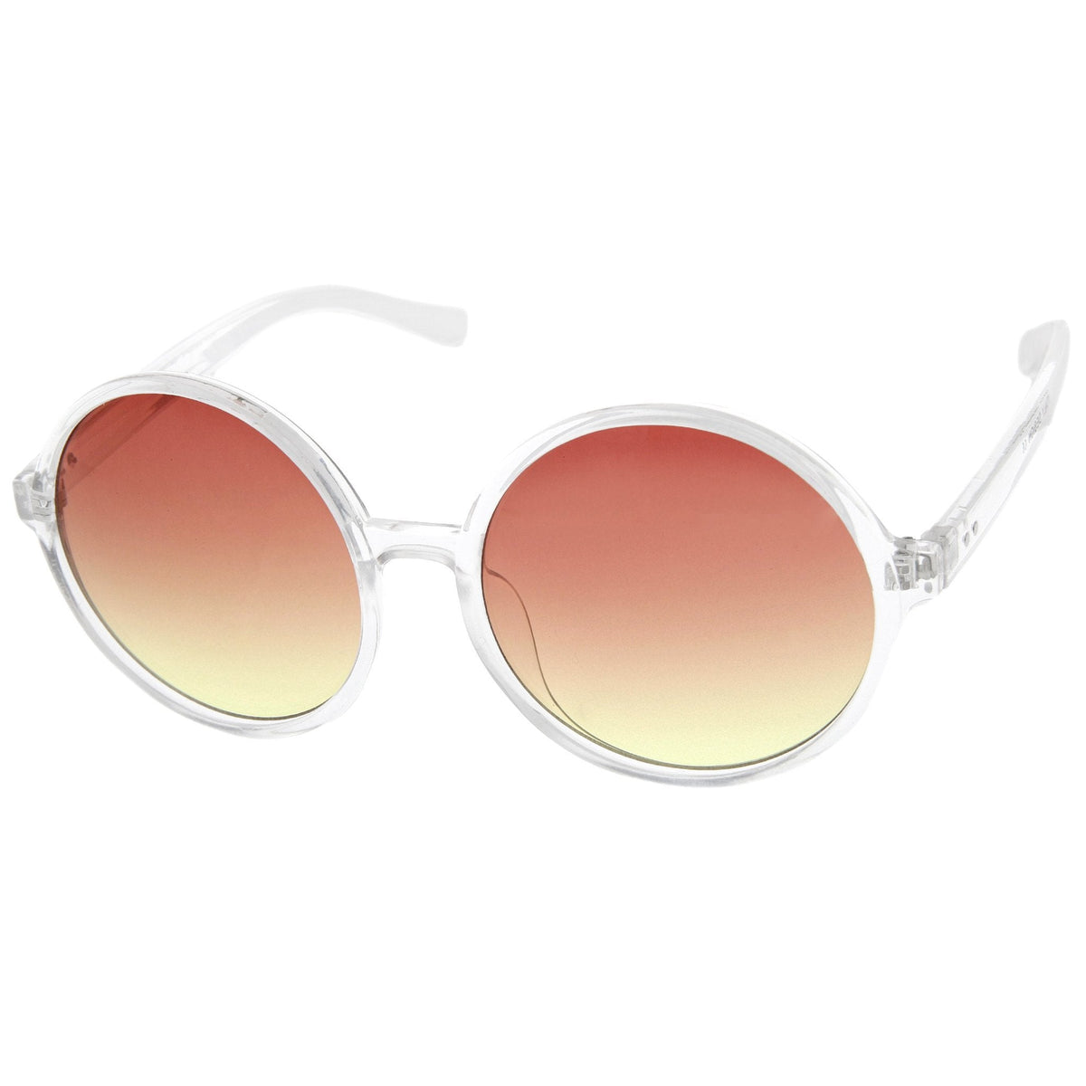 Disco Transparent Color Gradient Lens Round Sunglasses A314