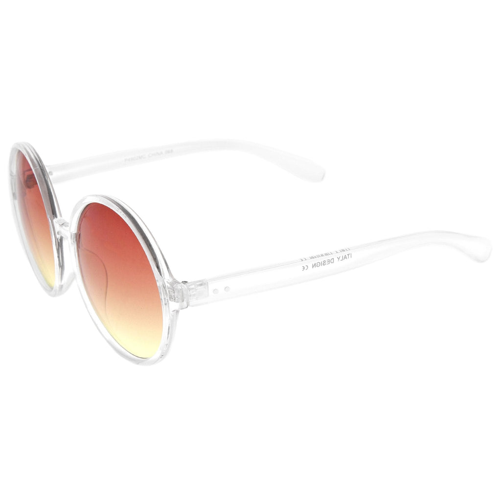Disco Transparent Color Gradient Lens Round Sunglasses A314