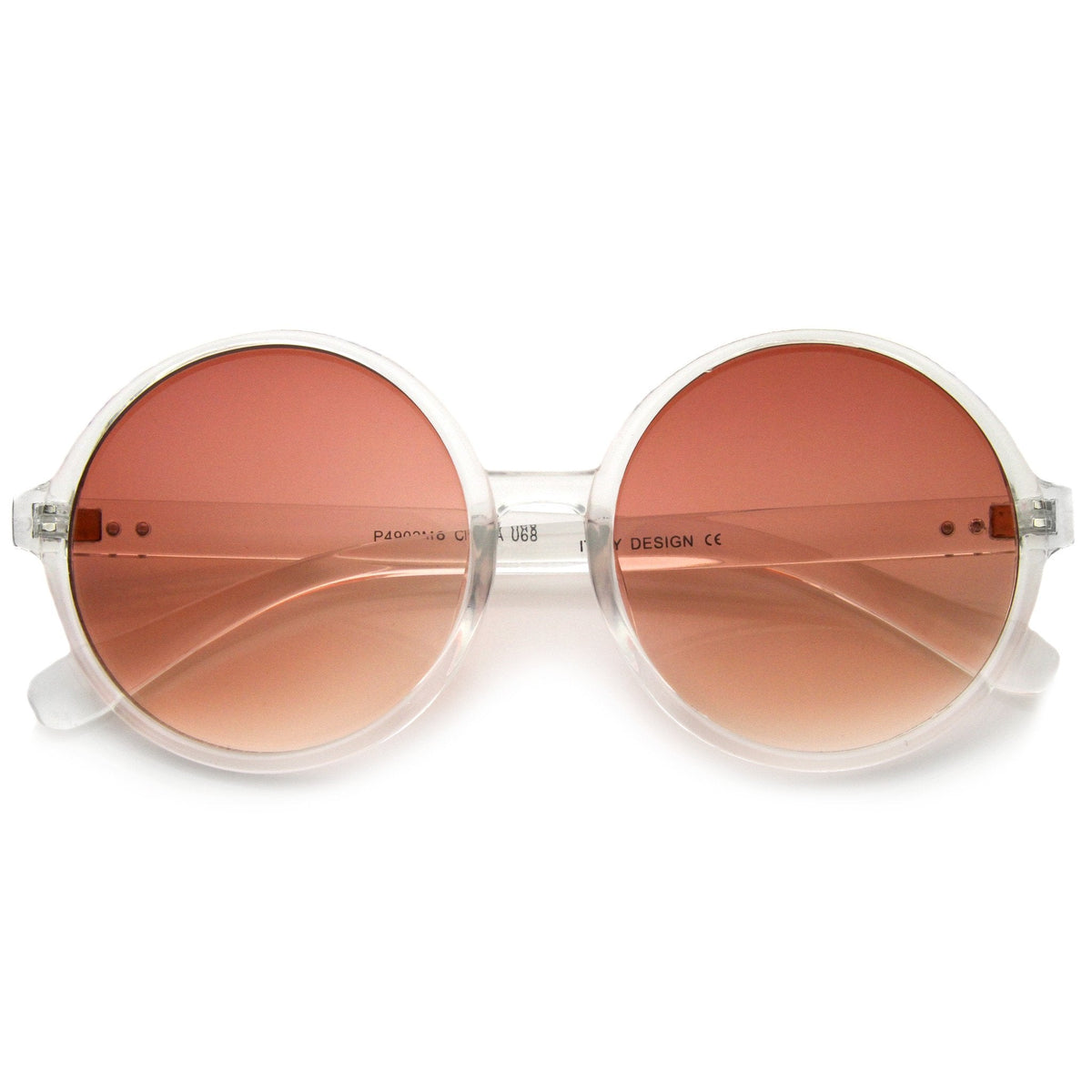 Disco Transparent Color Gradient Lens Round Sunglasses A314