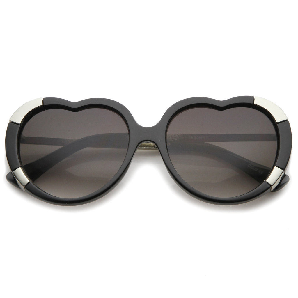 Women's Oversize Heart Shaped Sunglasses A224