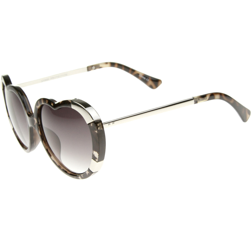 Women's Oversize Heart Shaped Sunglasses A224