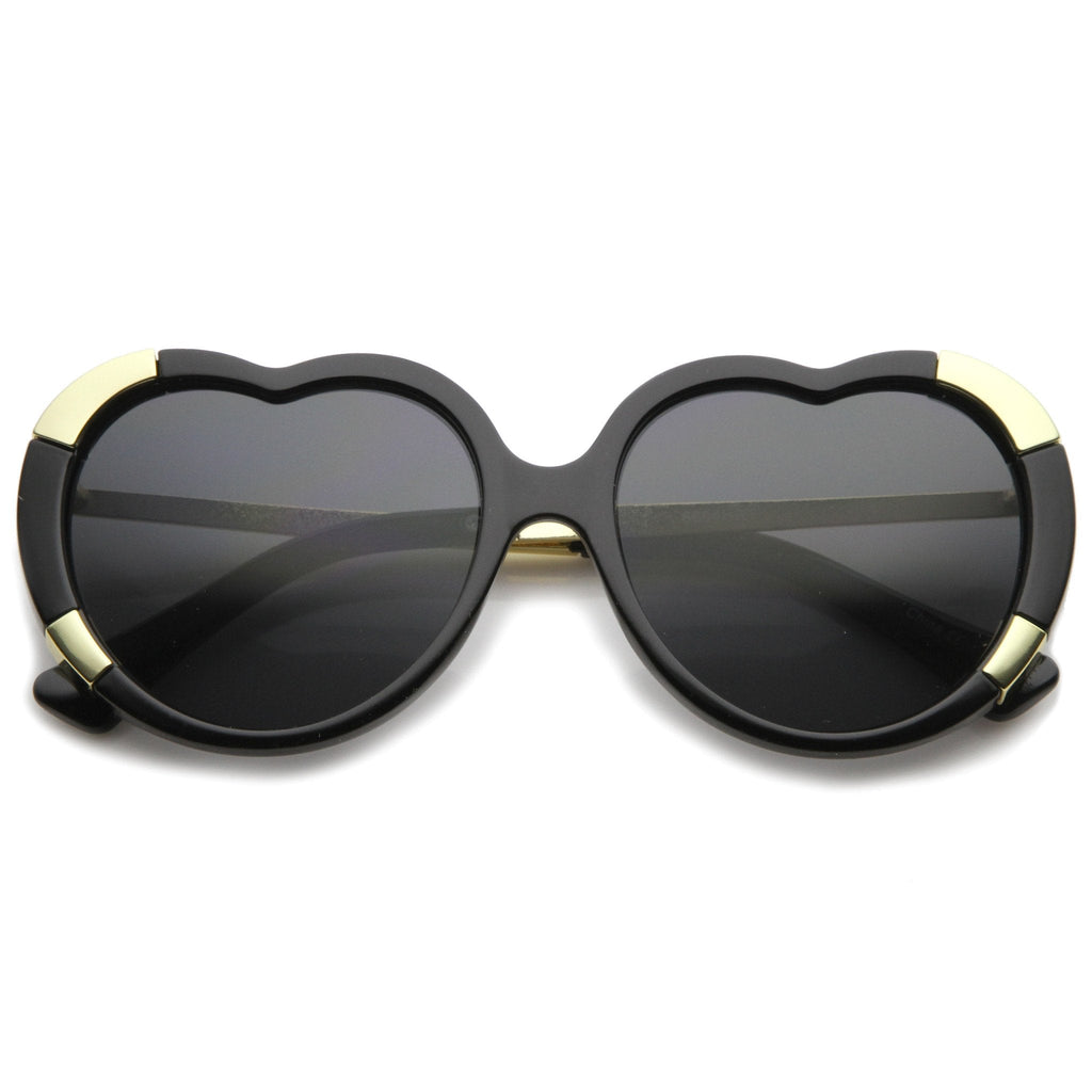 Women's Oversize Heart Shaped Sunglasses A224