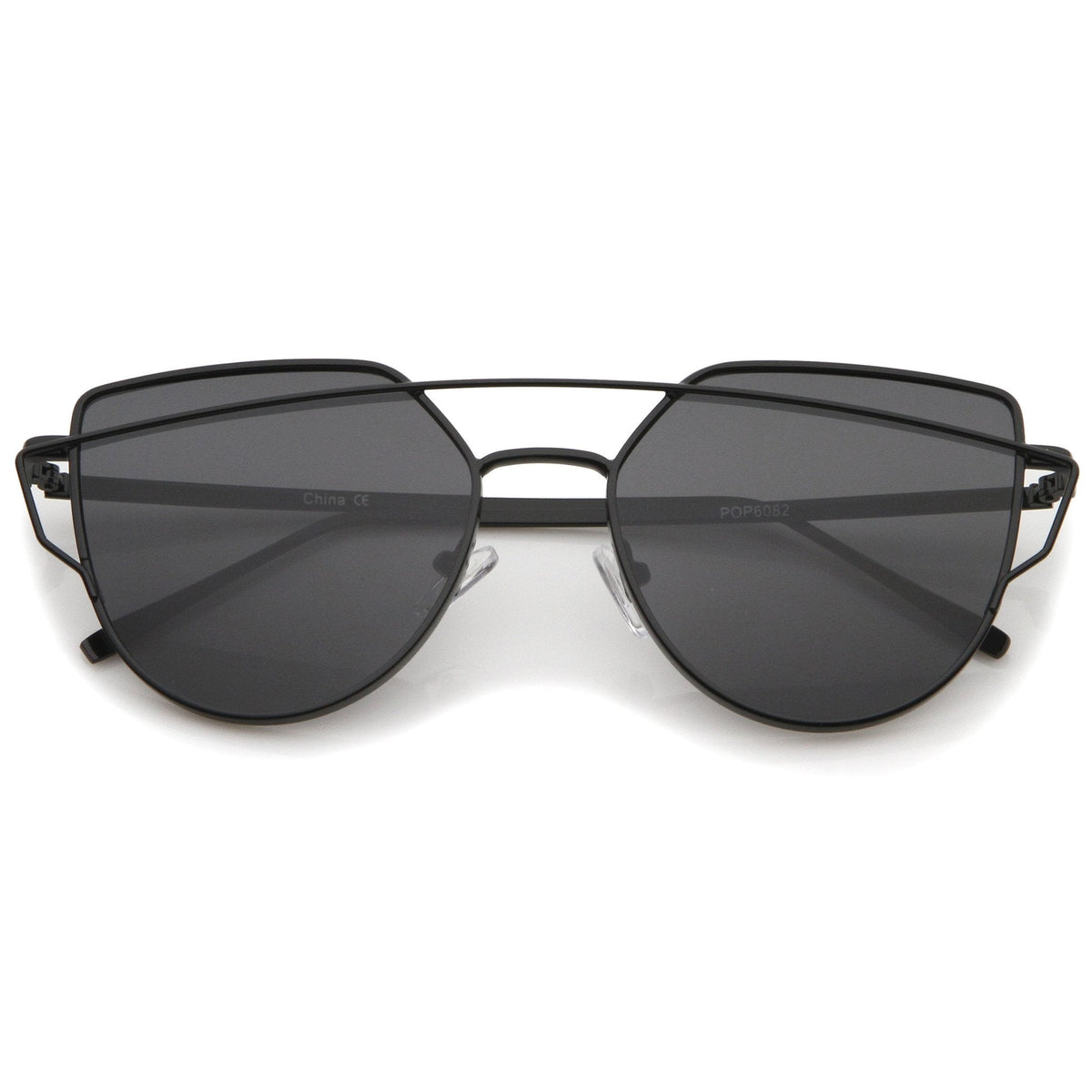 Women's Retro Modern Flat Mirror Lens Sunglasses A898