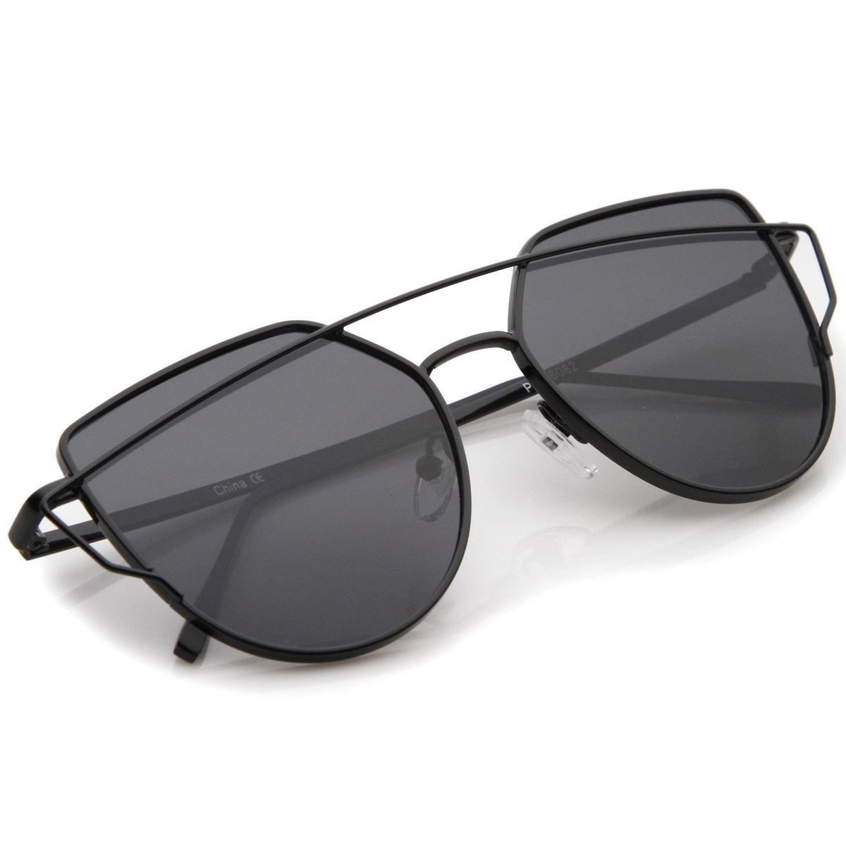 Women's Retro Modern Flat Mirror Lens Sunglasses A898