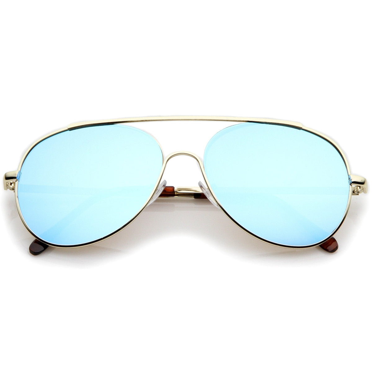 Modern Center Focus Mirror Lens Aviator Sunglasses A511