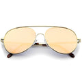 Modern Center Focus Mirror Lens Aviator Sunglasses A511