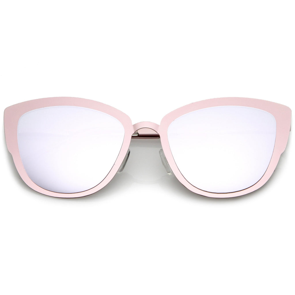 Premium Oversize Laser Cut Metal Cat Eye Sunglasses C368
