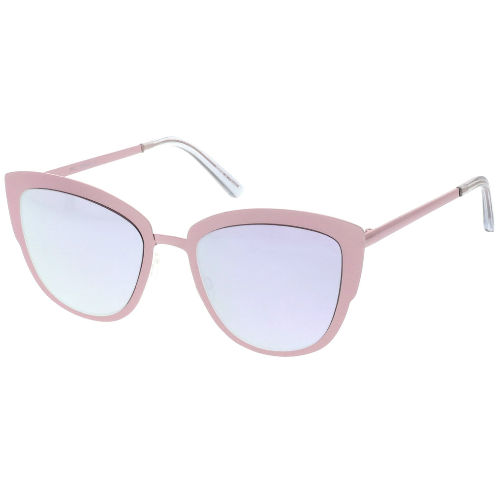 Premium Oversize Laser Cut Metal Cat Eye Sunglasses C368
