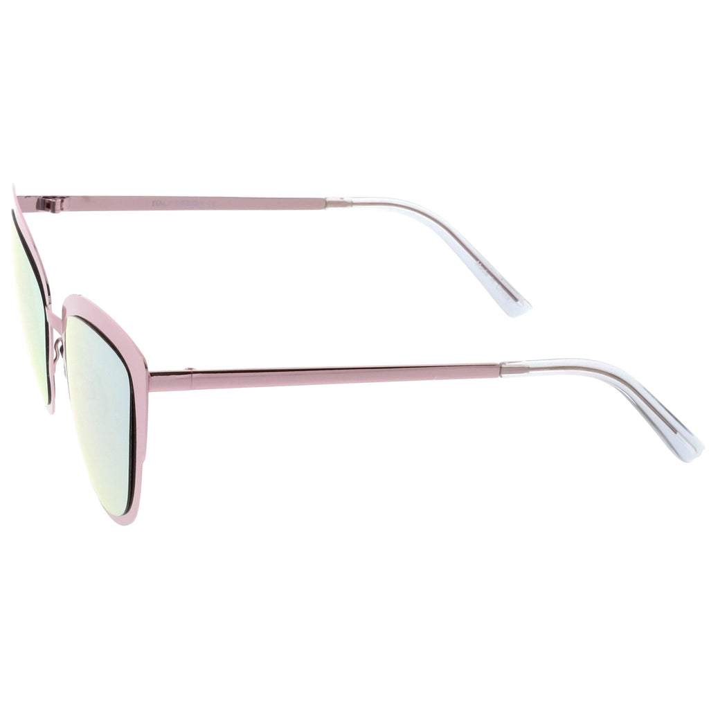 Premium Oversize Laser Cut Metal Cat Eye Sunglasses C368