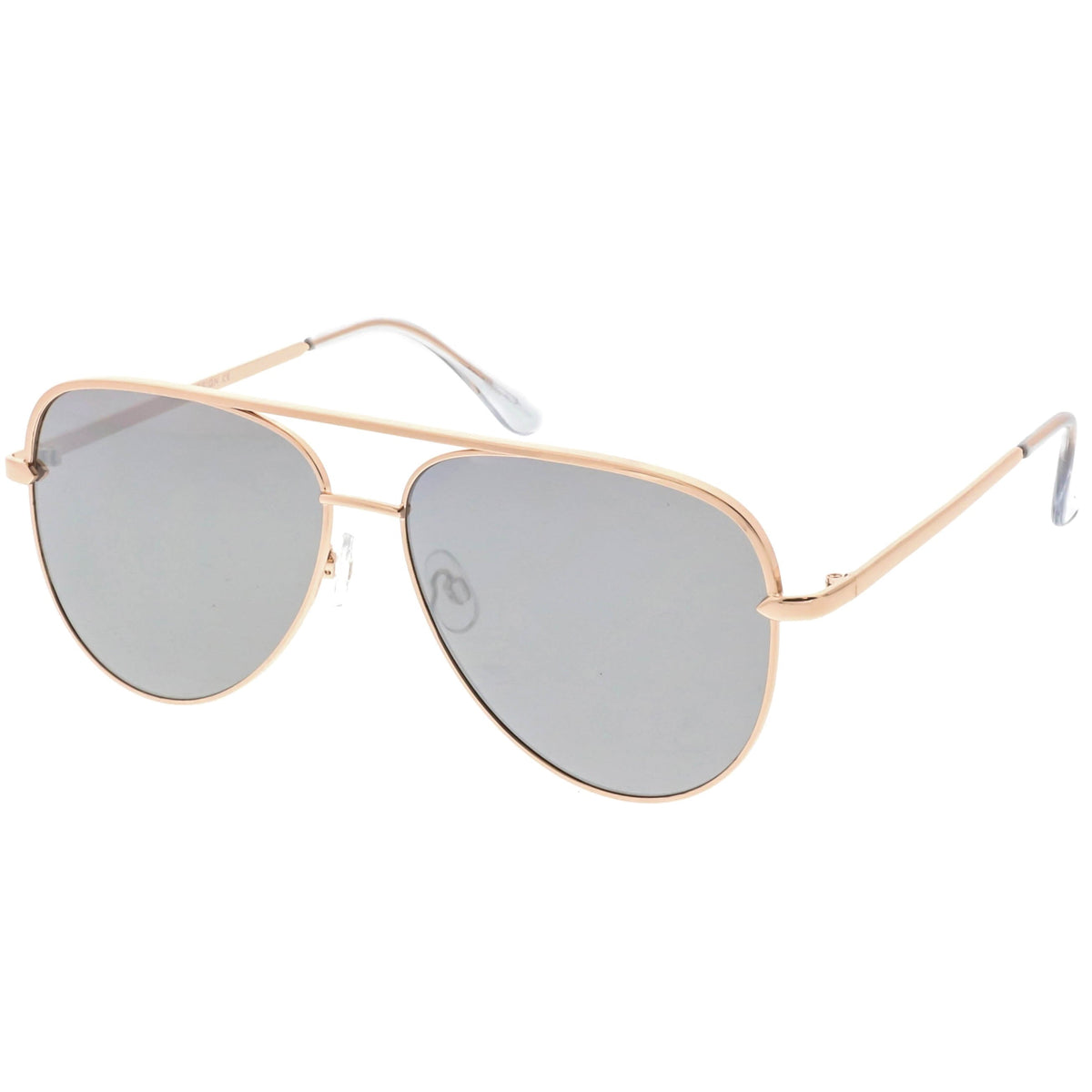 Premium Oversize Mirrored Flat Lens Aviator Sunglasses C361