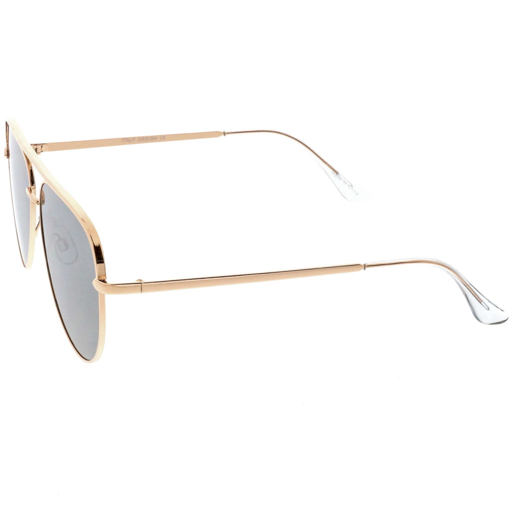 Premium Oversize Mirrored Flat Lens Aviator Sunglasses C361