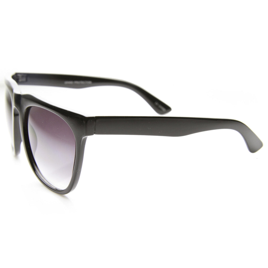 Retro Oversize Square Horned Rim Sunglasses 9598