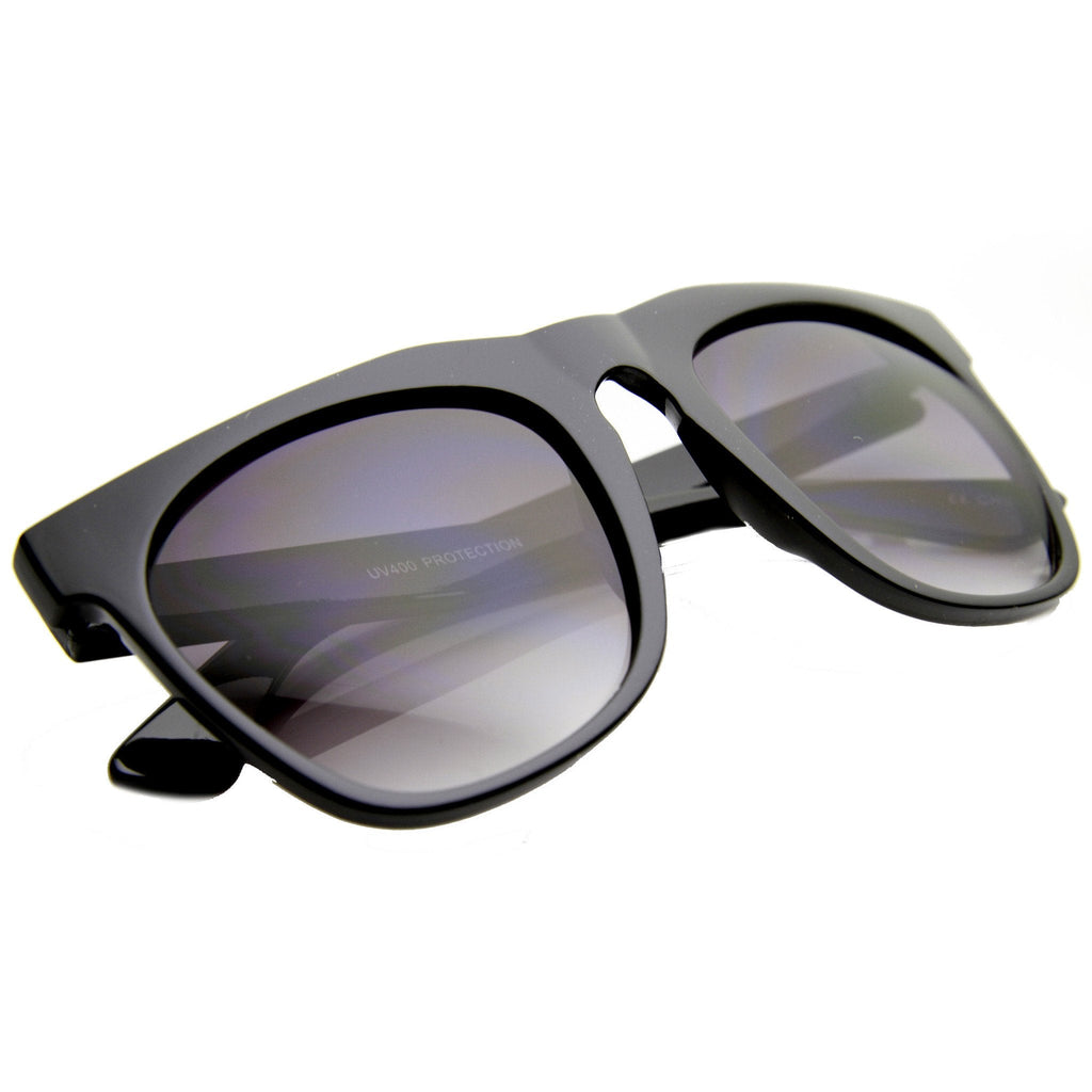 Retro Oversize Square Horned Rim Sunglasses 9598