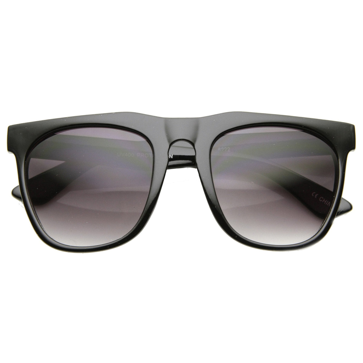 Retro Oversize Square Horned Rim Sunglasses 9598