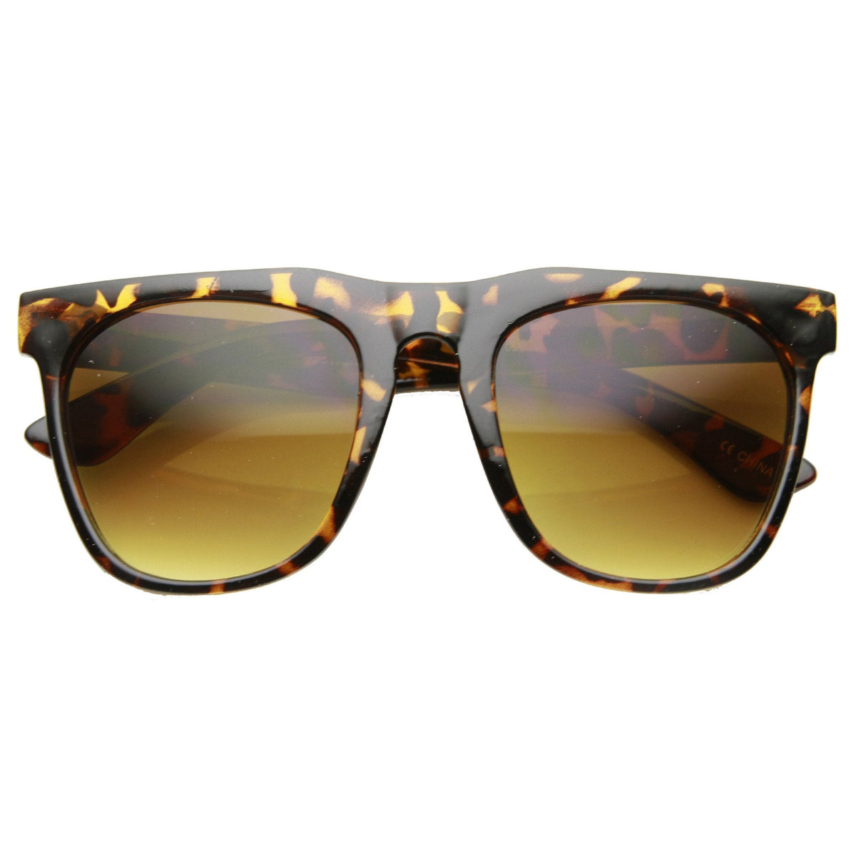 Retro Oversize Square Horned Rim Sunglasses 9598