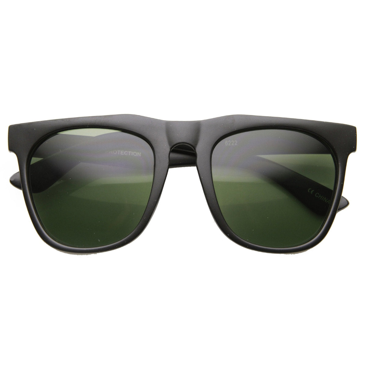 Retro Oversize Square Horned Rim Sunglasses 9598