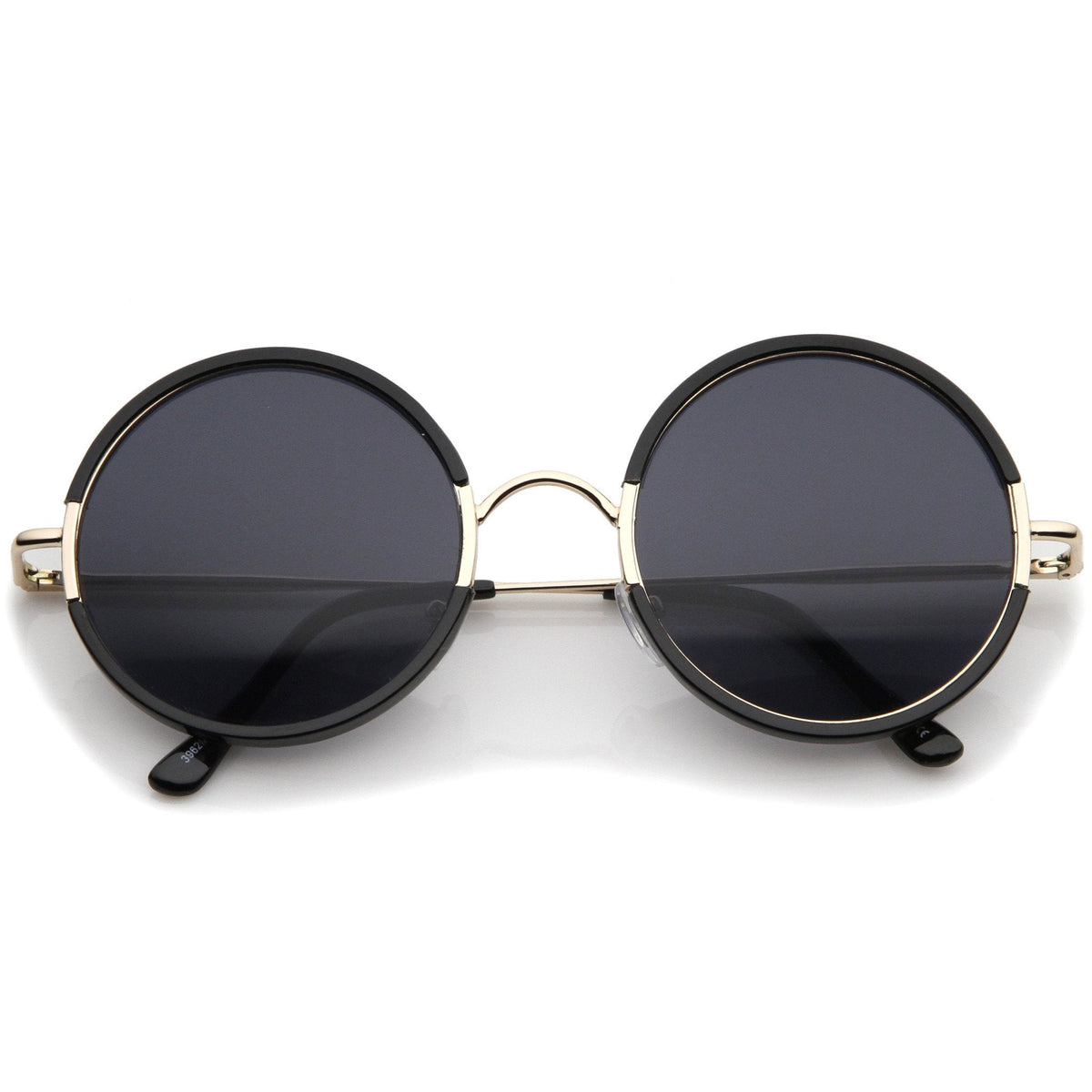 Retro Modern Round Slim Temple Sunglasses A727
