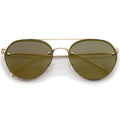 Modern Rimless Mirrored Flat Lens Aviator Sunglasses A823