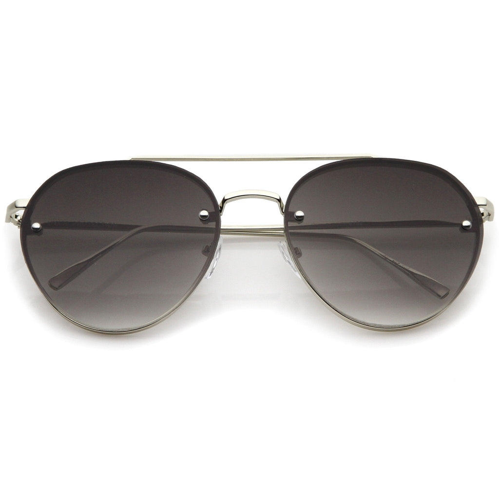 Retro Modern Rimless Aviator Sunglasses A839